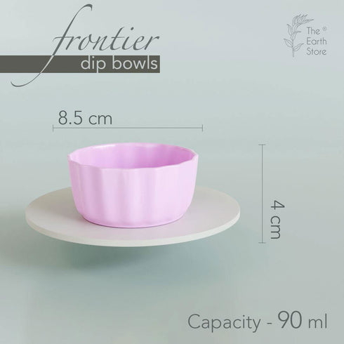 Pink Frontier Dip Bowls (Set of 2) - The Earth Store - platter & dip
